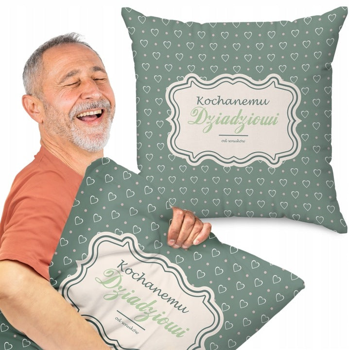 Poduszka na dzień Dziadka - Kochanemu Dziadkowi Prezent na Dzień Dziadka