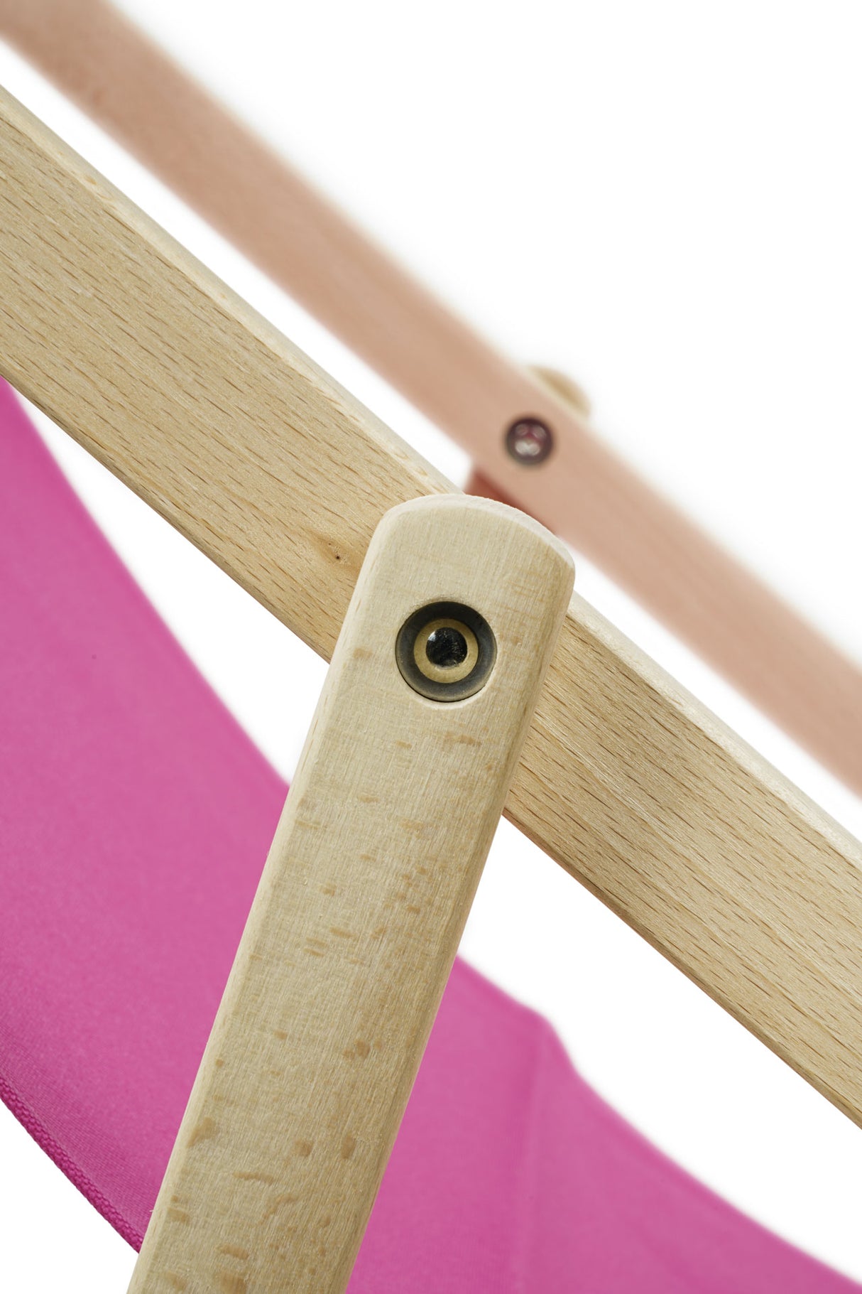 Leżak drewniany z nadrukiem BRĄZOWE LIŚCIE PALM NA TLE NIEBA