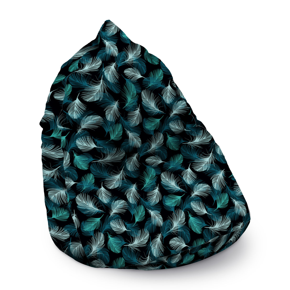 Pufa sako worek XXL 300L TURKUSOWE PIÓRKA