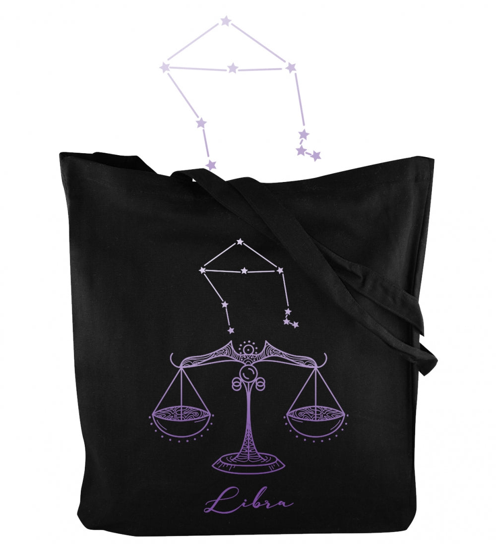 Torba bawełniana z nadrukiem Czarna WAGA