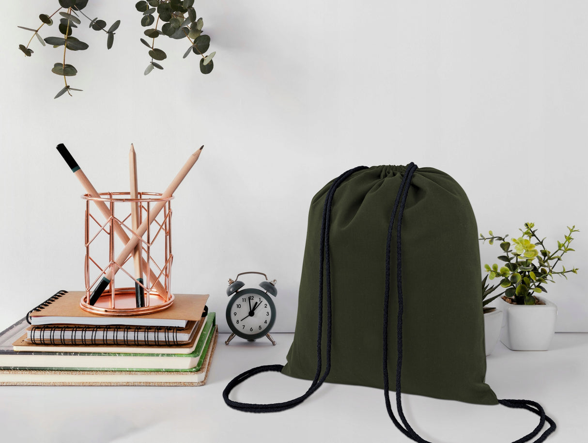 Plecak worek bawełniany 340x400mm Khaki