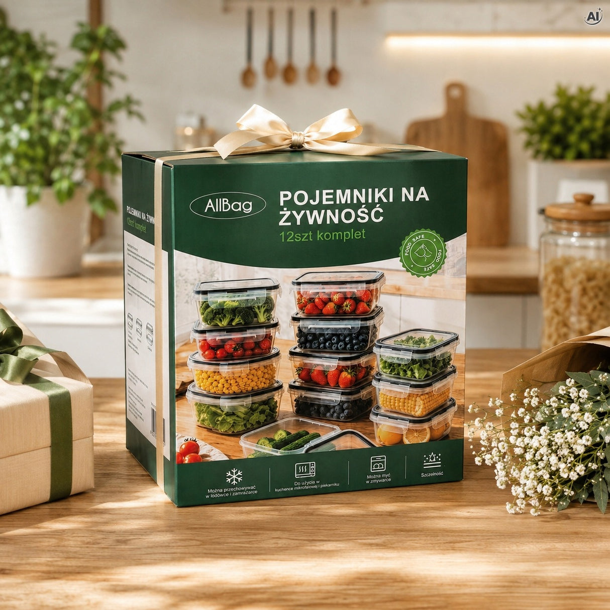 Pojemniki na Żywność Zestaw 12 szt.