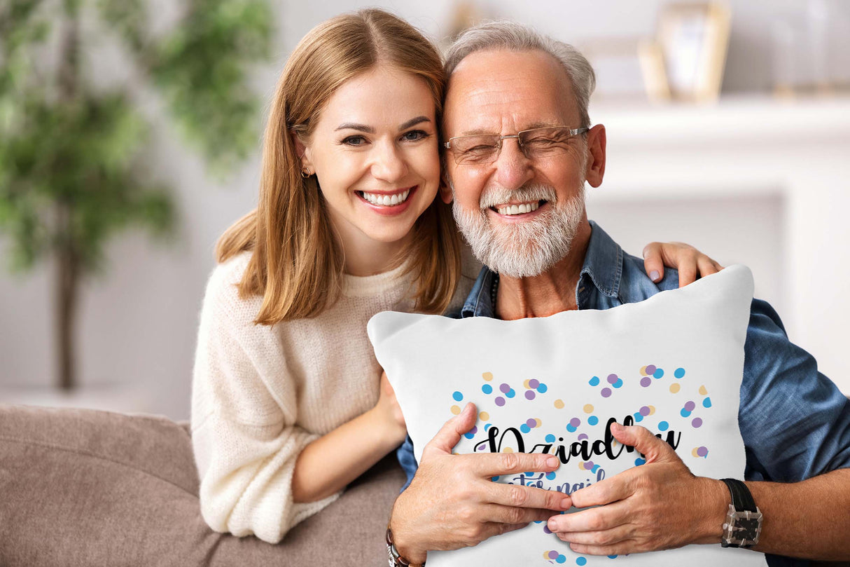 Zestaw Torba bawełniana,Kubek,Poduszka Dziadku jesteś Najlepszy Prezent na Dzień Dziadka