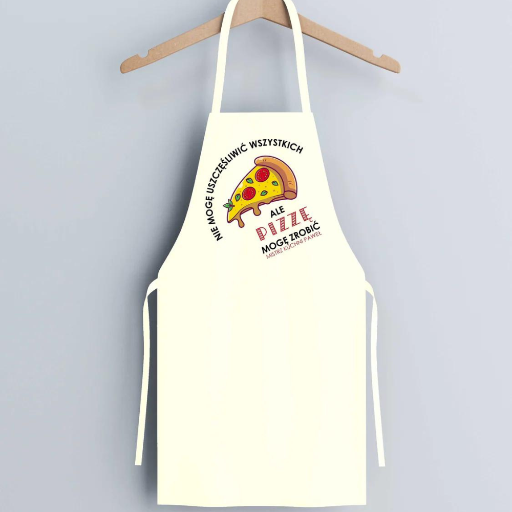 Fartuch bawełniany z nadrukiem - Nie mogę uszczęśliwić wszystkich