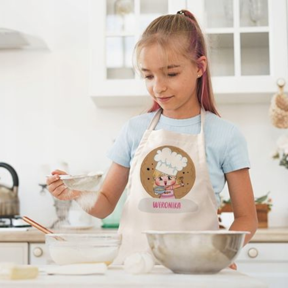 Fartuch dziecięcy COOKIE dziewczynka + IMIĘ