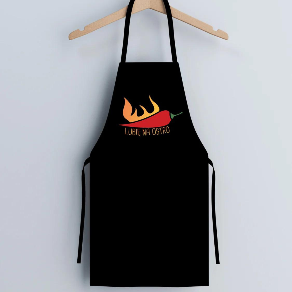 Fartuch kuchenny bawełniany LUBIĘ NA OSTRO