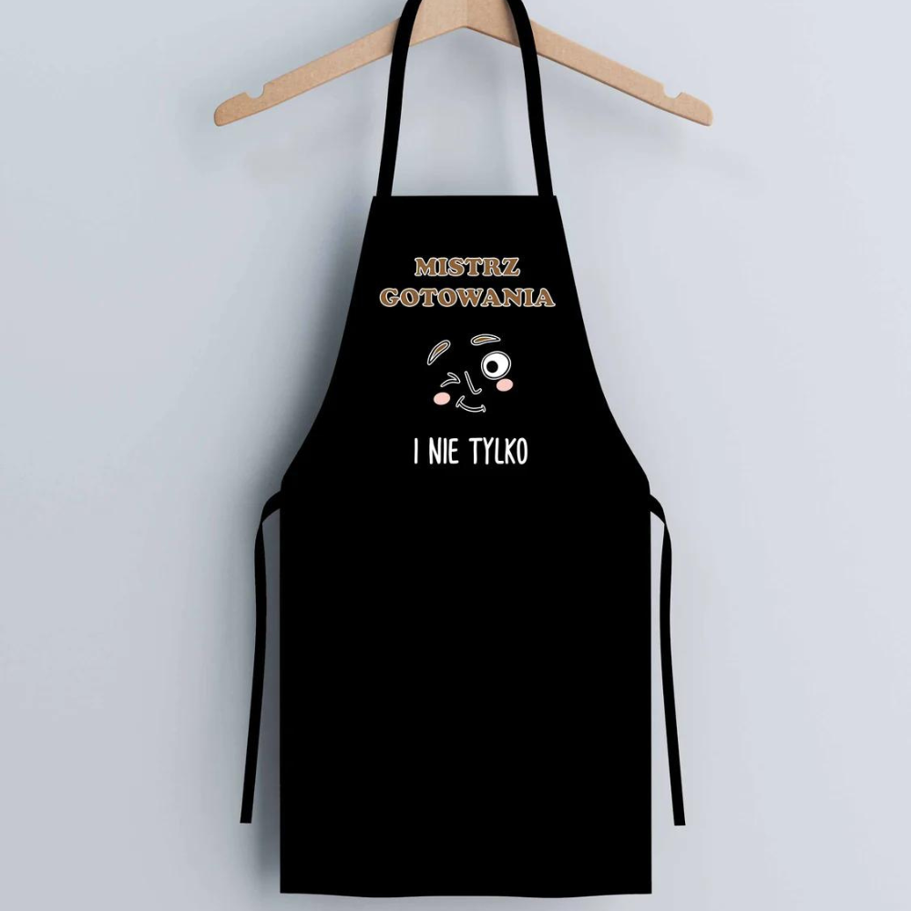 Fartuch kuchenny bawełniany MISTRZ GOTOWANIA I NIE TYLKO