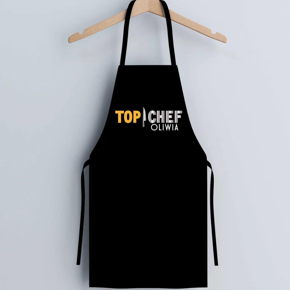 Fartuch kuchenny bawełniany TOP CHEF + IMIĘ