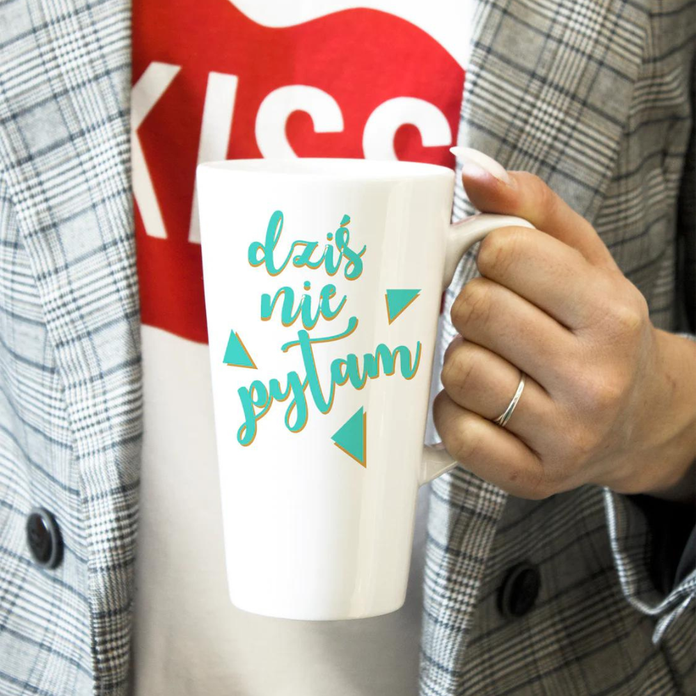 Prezent na dzień nauczyciela KUBEK LATTE DZIŚ NIE PYTAM