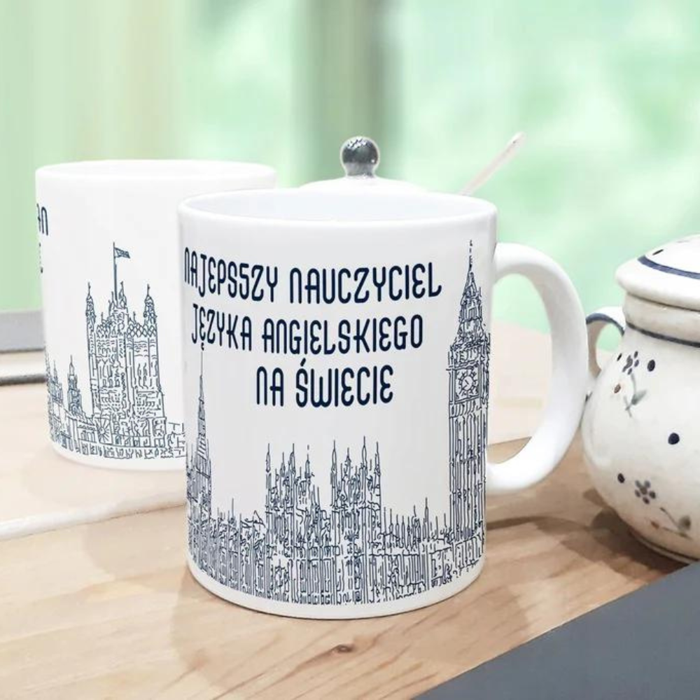 Prezent na dzień nauczycielka KUBEK NAUCZYCIELA ANGIELSKIEGO