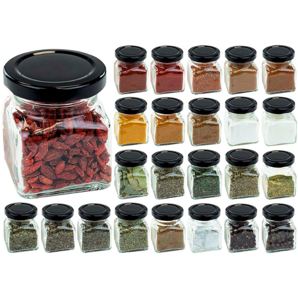 Słoiki na przyprawy 120ml 24 sztuki