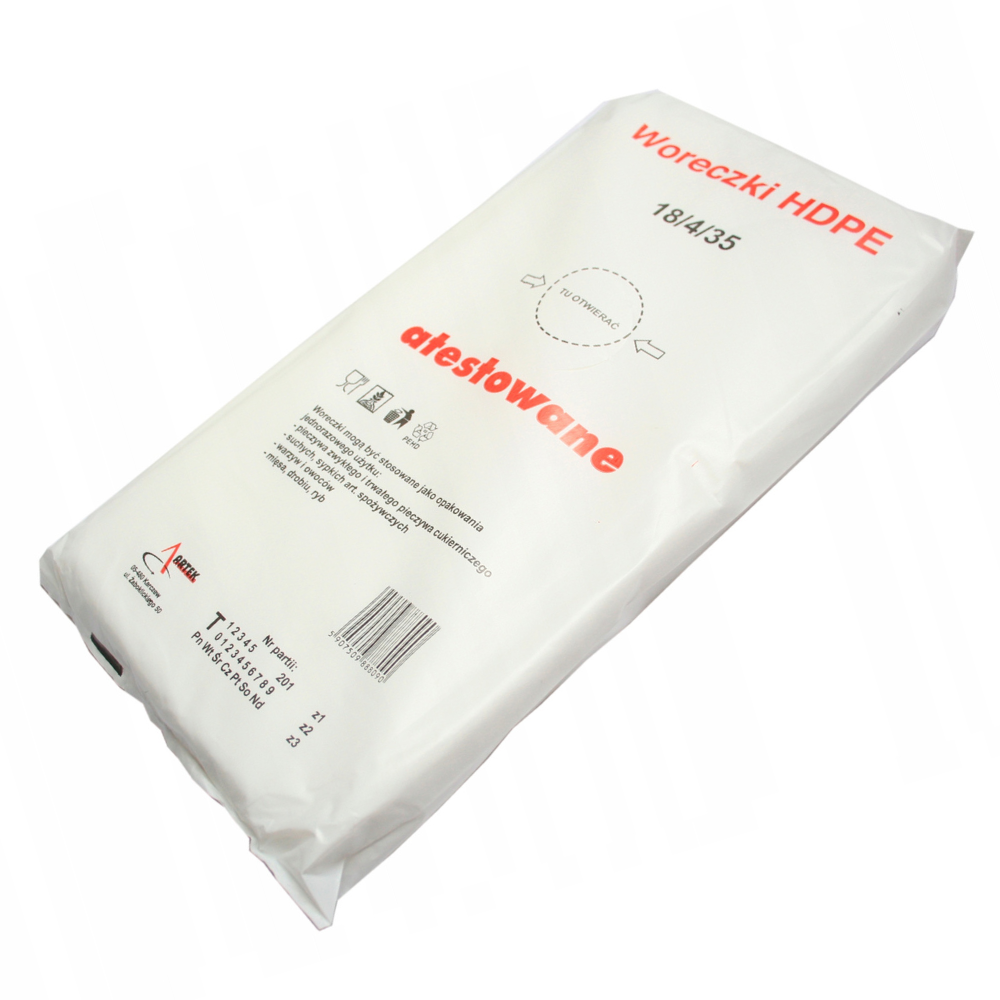 Woreczki torebki foliowe HDPE 18x35cm 750szt.