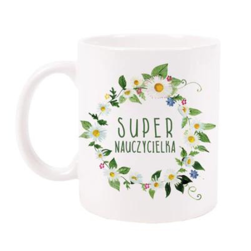 Prezent na dzień nauczyciela KUBEK SUPER NAUCZYCIELKA