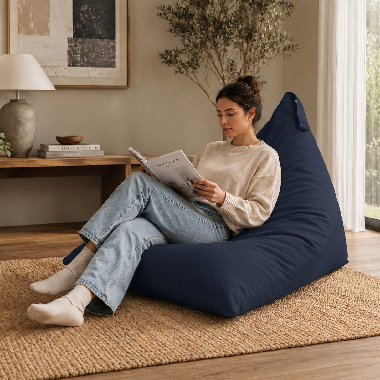 Pufa Pillow XL OXFORD Jednokolorowa