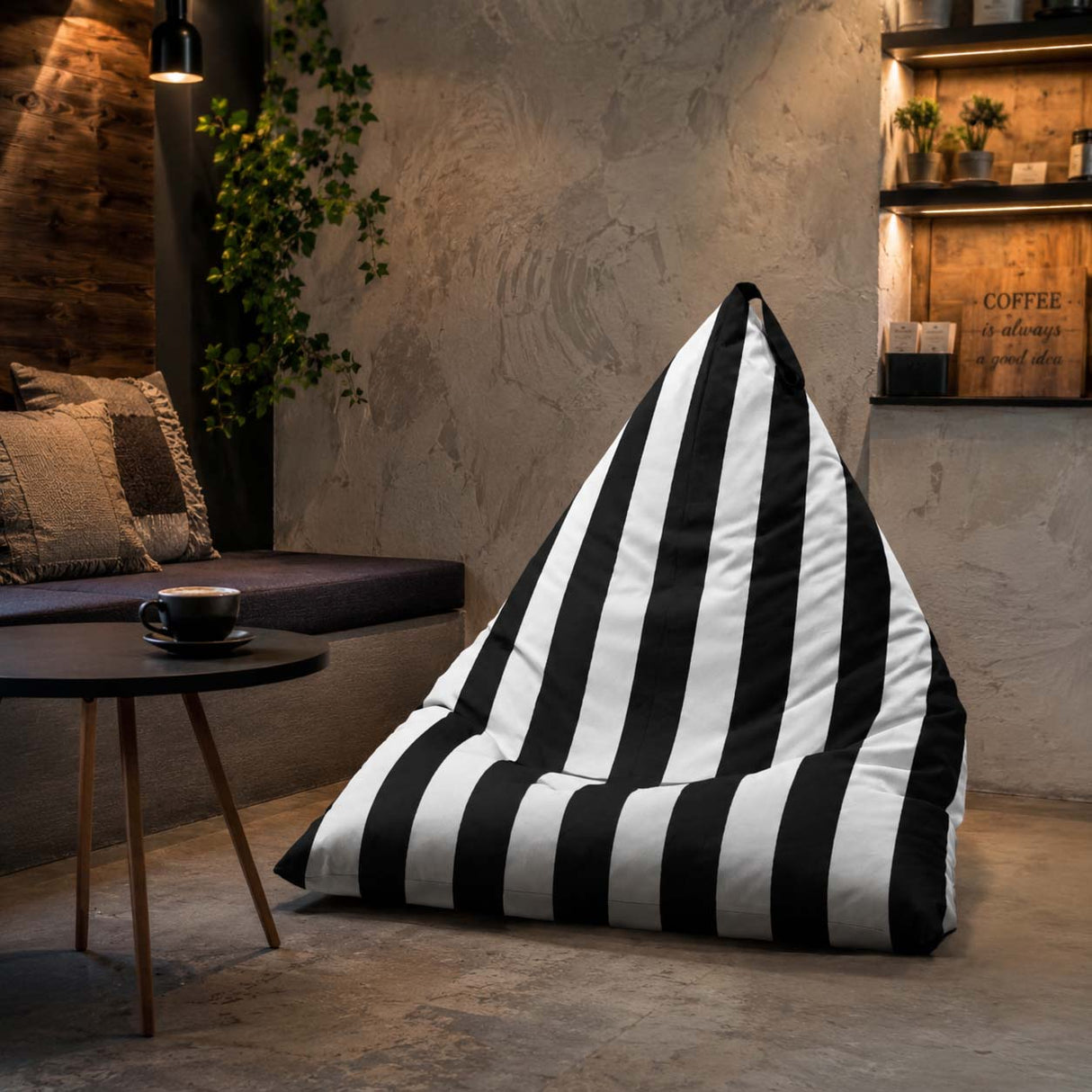 Pufa Pillow XL OXFORD Paski Kolorowe
