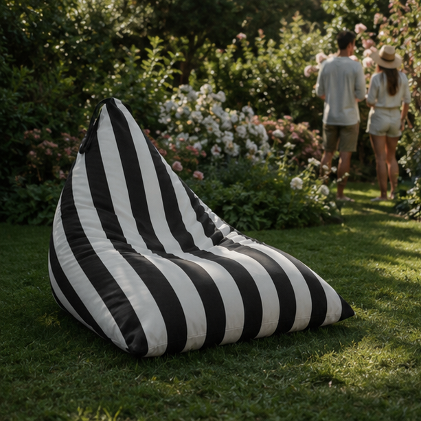 Pufa Pillow XXL OXFORD Paski Kolorowe