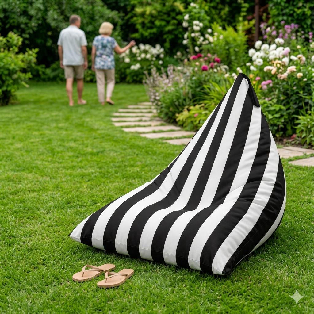Pufa Pillow XXL OXFORD Paski Kolorowe