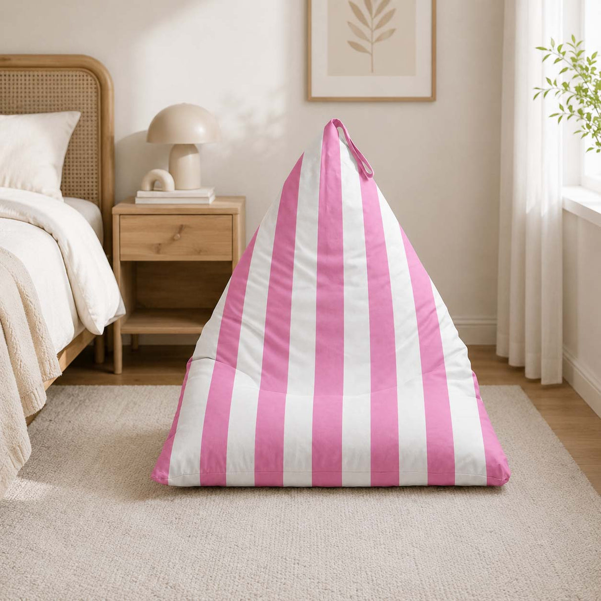 Pufa Pillow XL OXFORD Paski Kolorowe