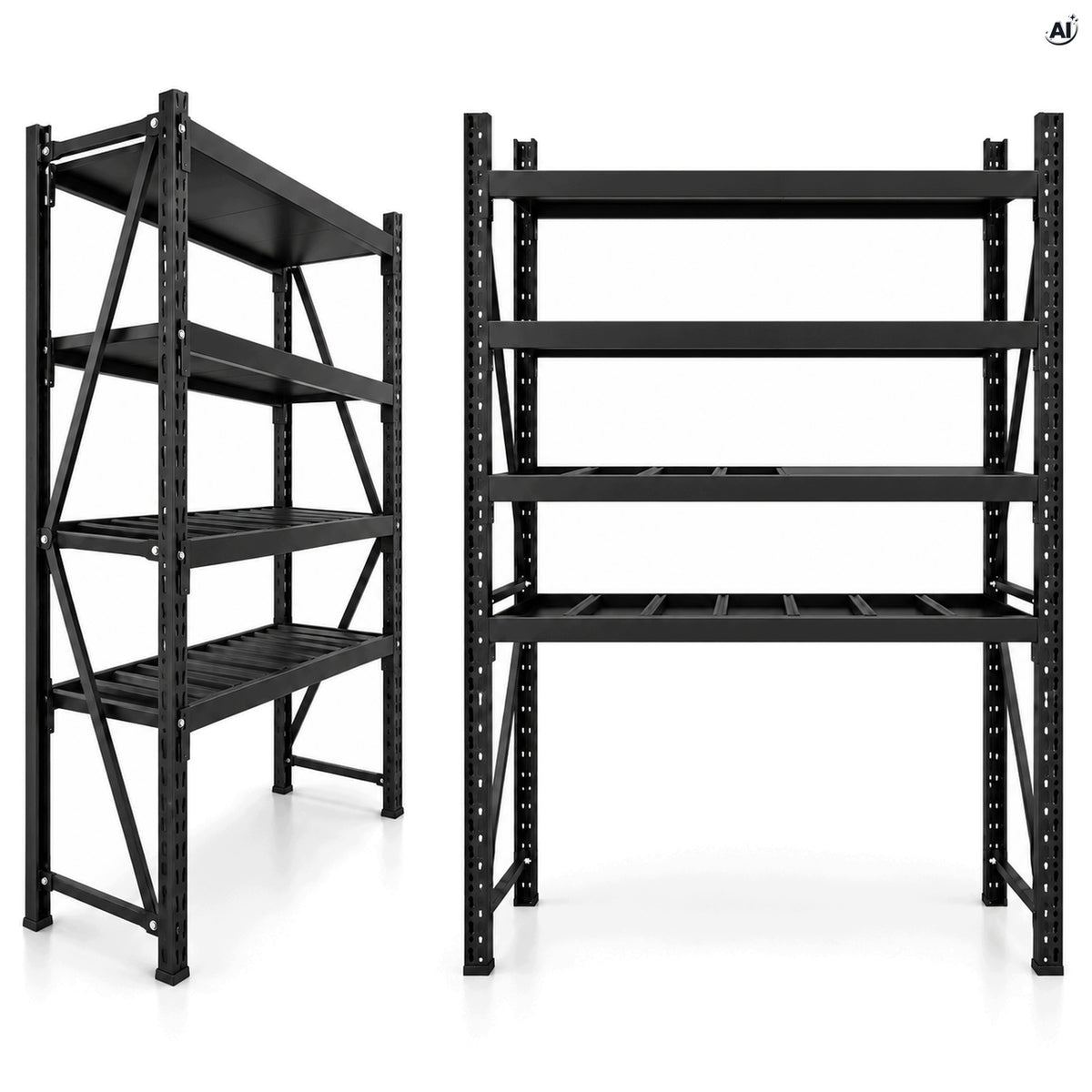 Metalowy regał magazynowy 200 x 150 x 40 cm