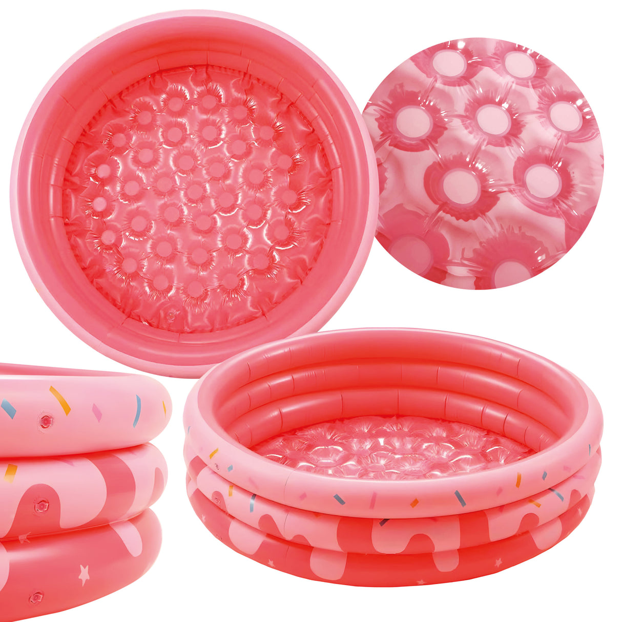 Basen Ogrodowy dla Dzieci Miękkie Dno Różowy