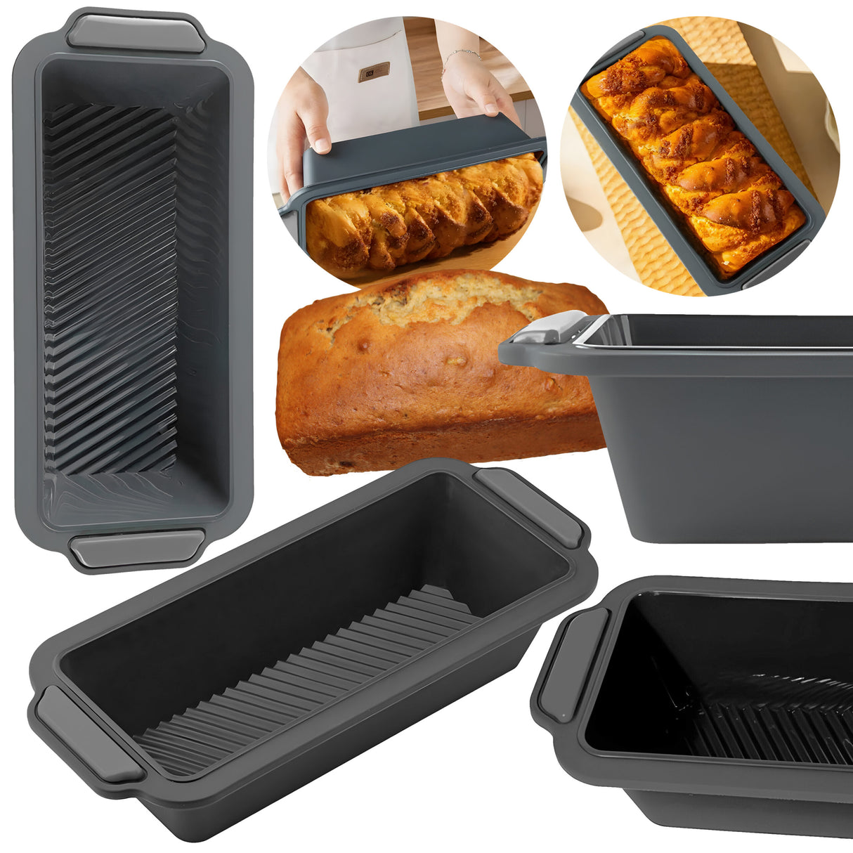 Silikonowa forma do pieczenia KEKSÓWKA do ciast 13x29cm