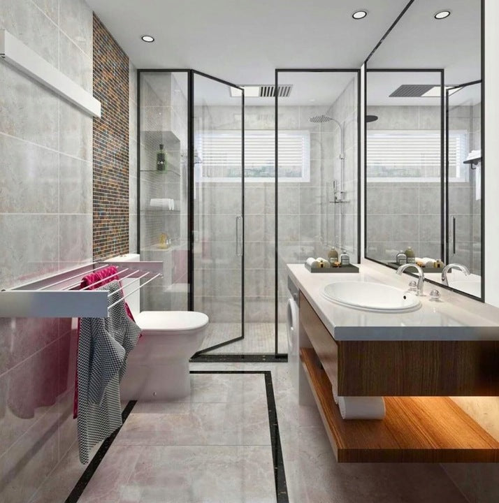 Składana Suszarka na Pranie Ścienna 80 cm