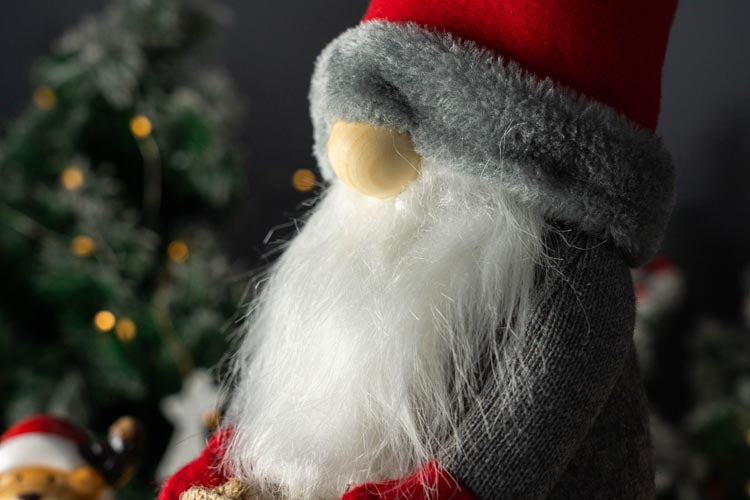 Gnom świąteczny z workiem CZERWONA CZAPKA