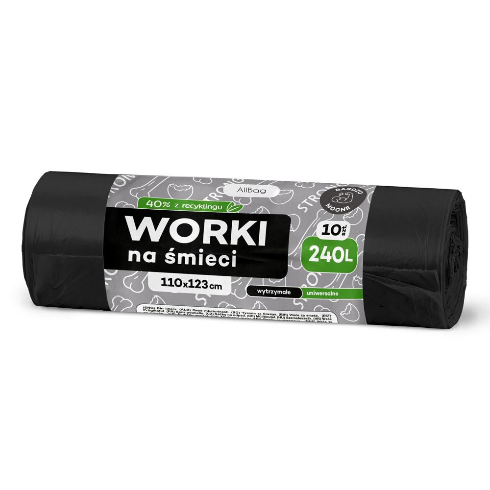 UNIWERSALNE worki na śmieci 240L