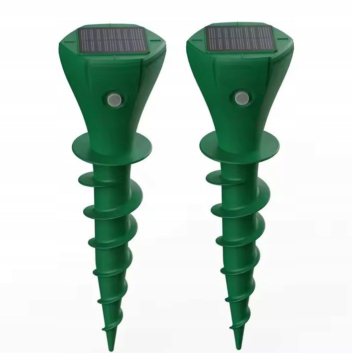 Solarny odstraszacz ultradźwiękowy na krety, kuny, nornice – zestaw 2 szt.