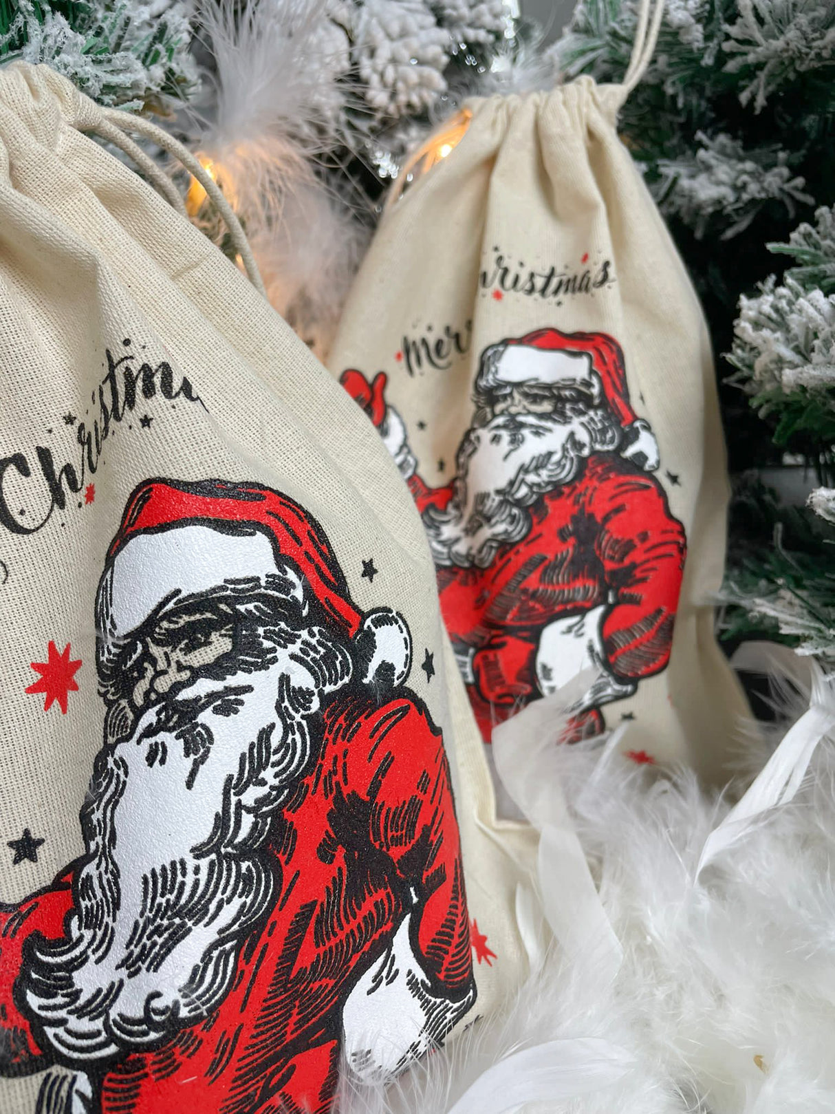 Worek świąteczny MIKOŁAJ 30x45cm