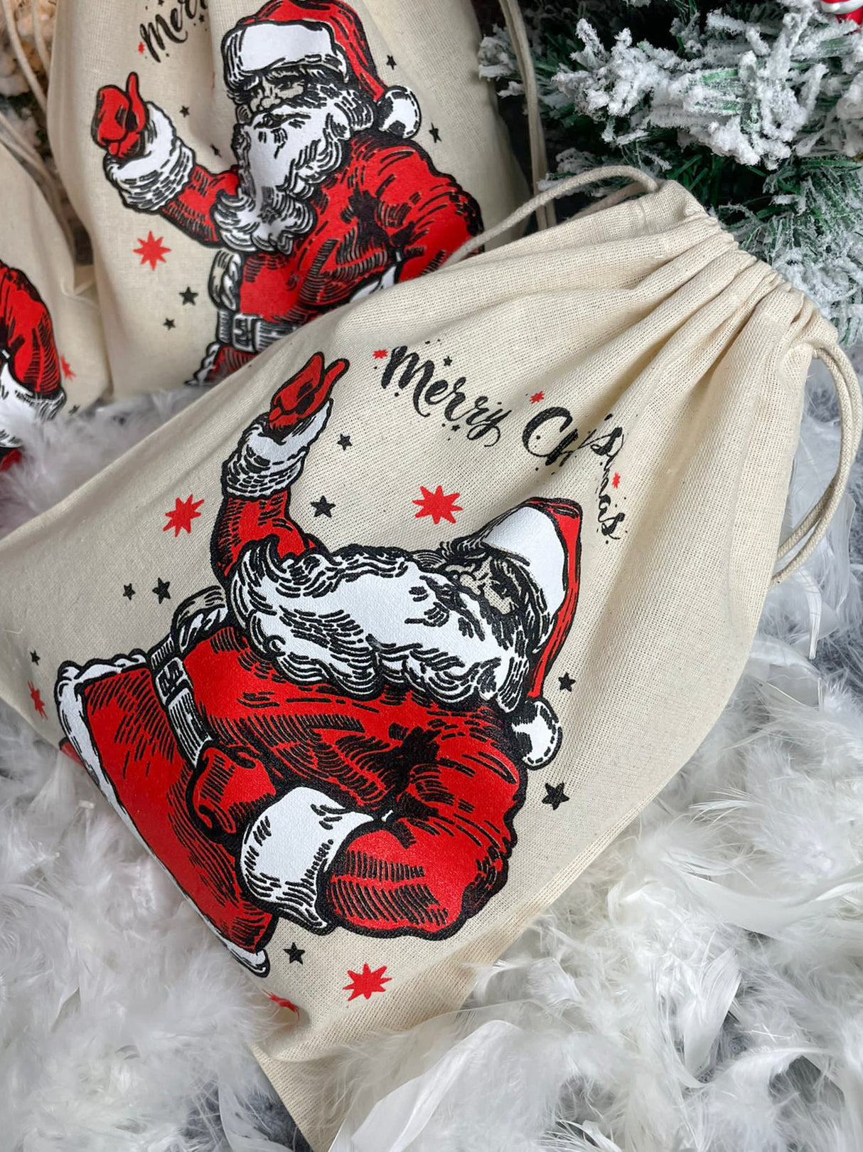 Worek świąteczny MIKOŁAJ 30x45cm