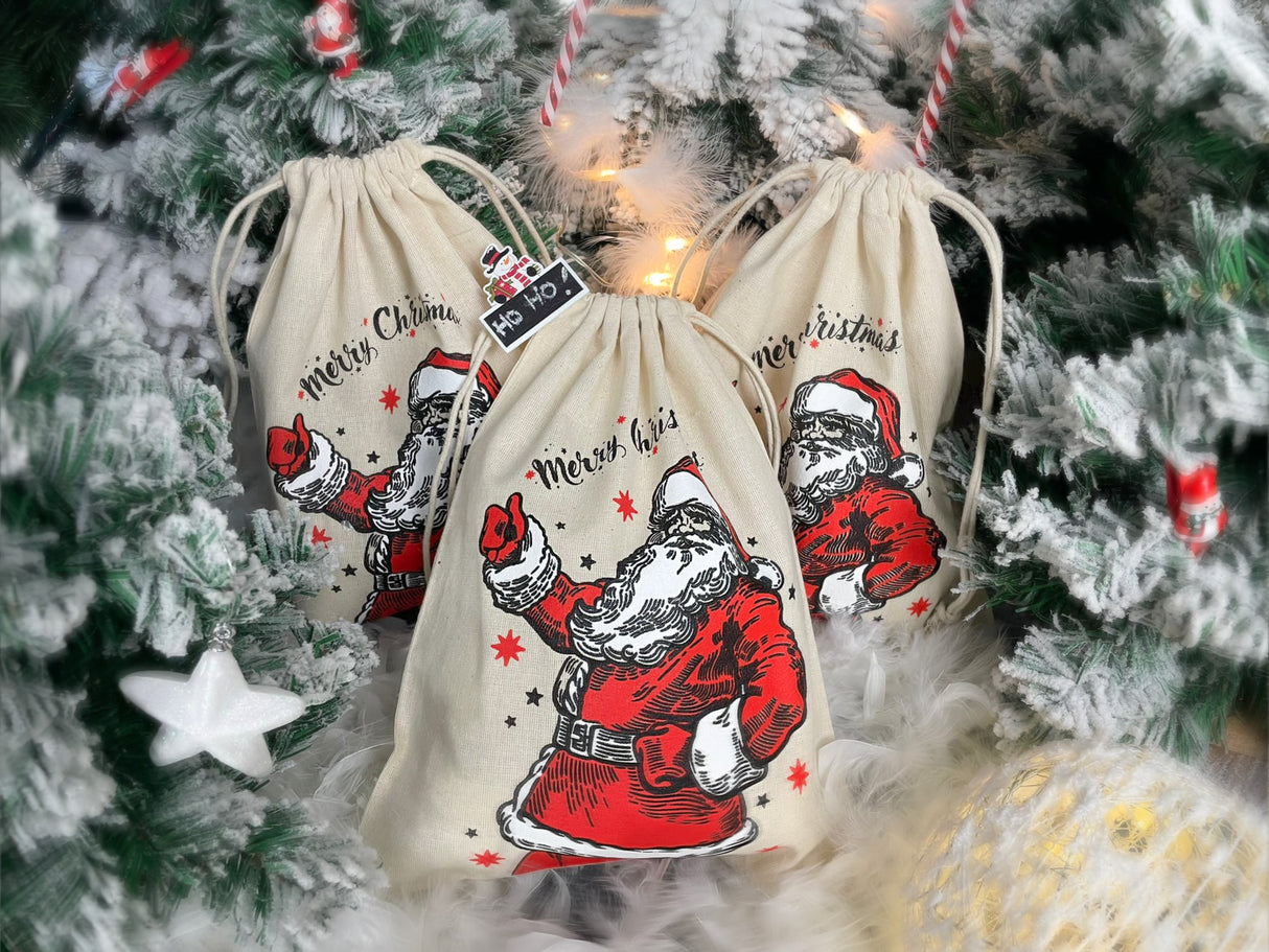 Worek świąteczny MIKOŁAJ 30x45cm