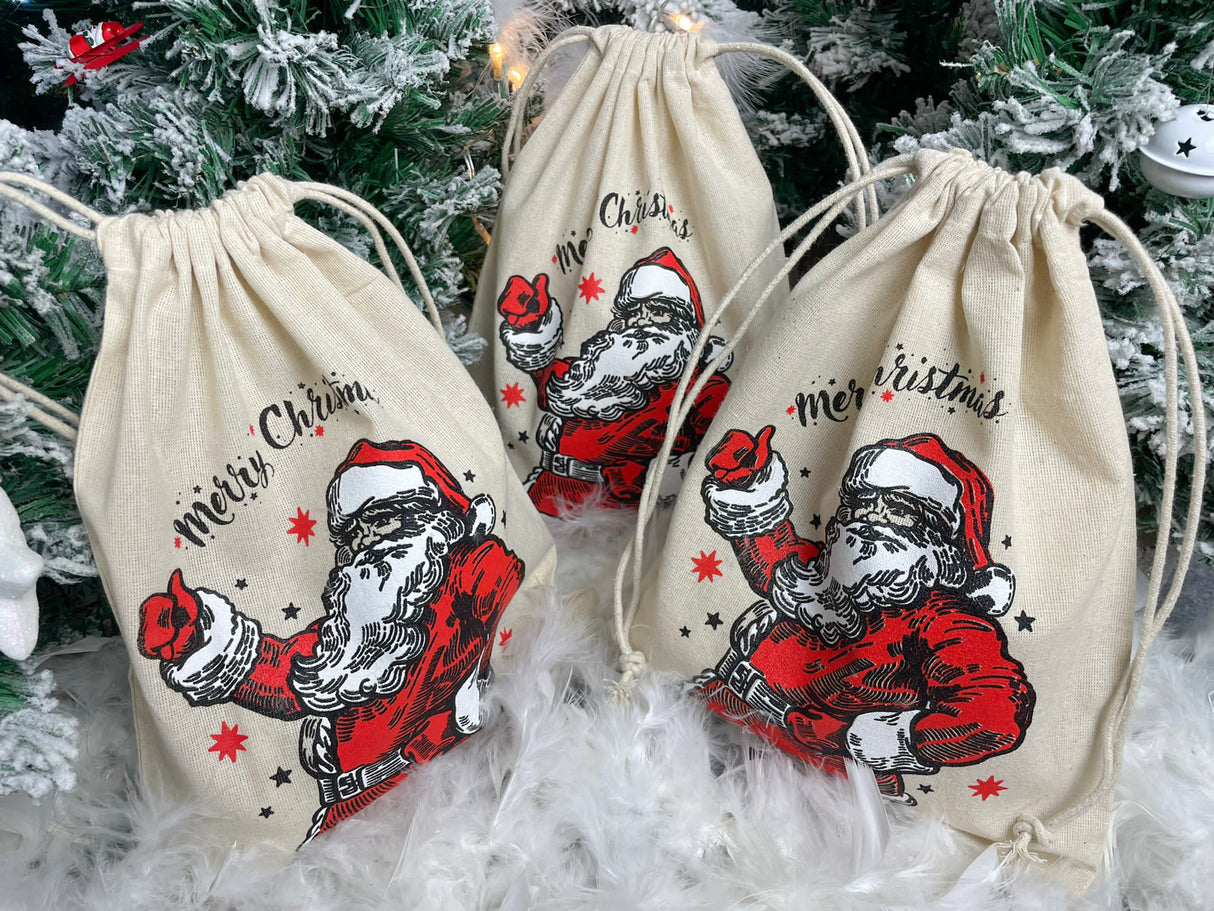 Worek świąteczny MIKOŁAJ 30x45cm