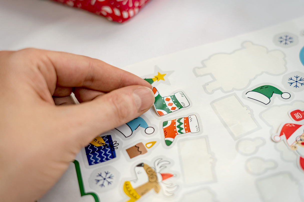 Naklejki świąteczne ozdobne Mikołaj