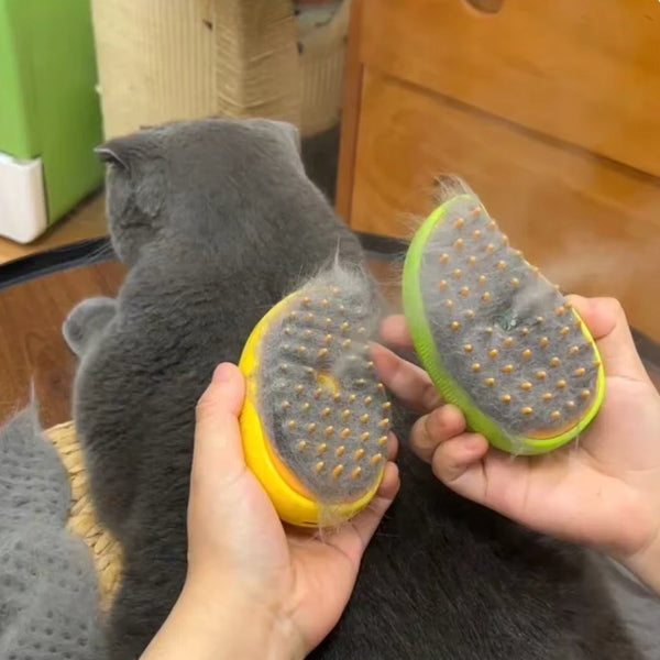 Szczotka Parowa dla Psa i Kota Elektryczna Żółta