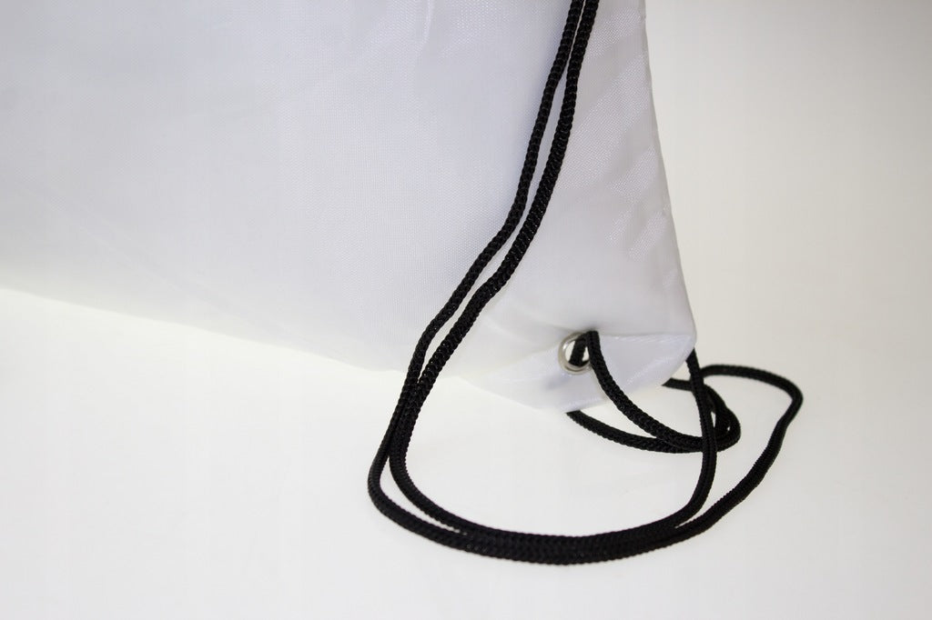 Plecak worek poliestrowy 37x41cm Biały