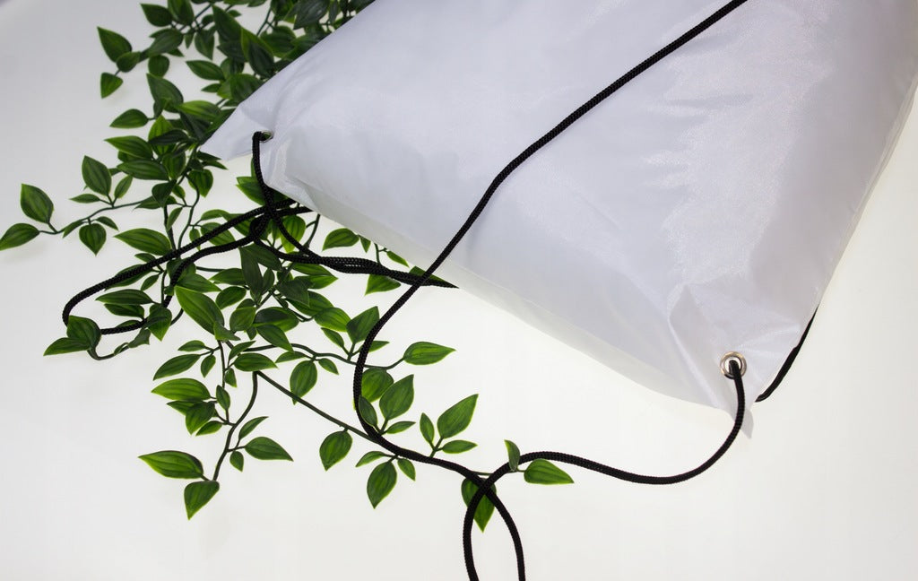 Plecak worek poliestrowy 37x41cm Biały