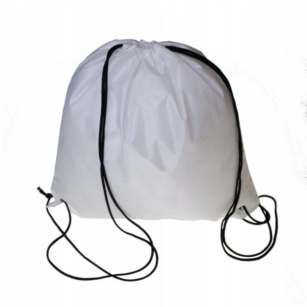 Plecak worek poliestrowy 37x41cm Biały