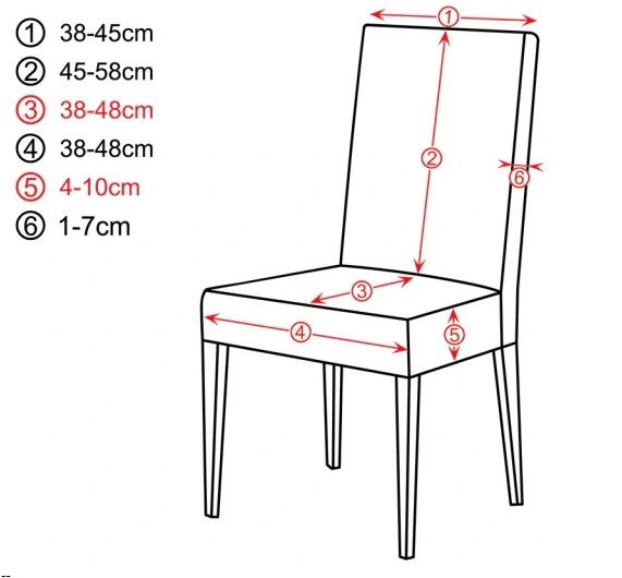 Czarny pokrowiec dekoracyjny na krzesło Renifer