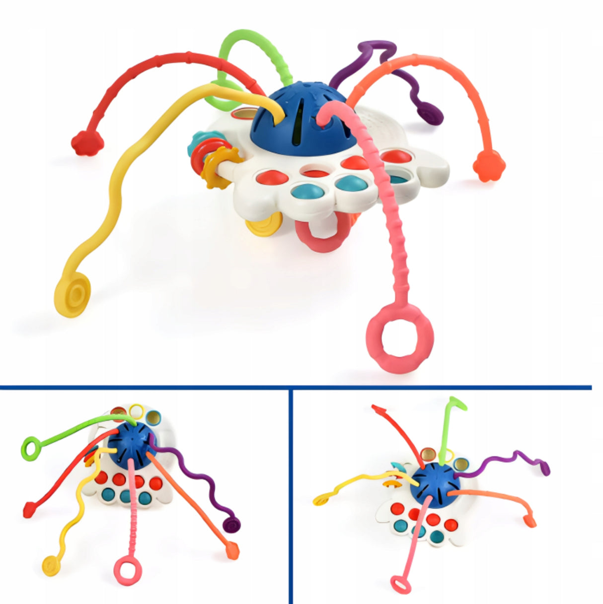 Sensoryczny gryzak ośmiornica 2w1