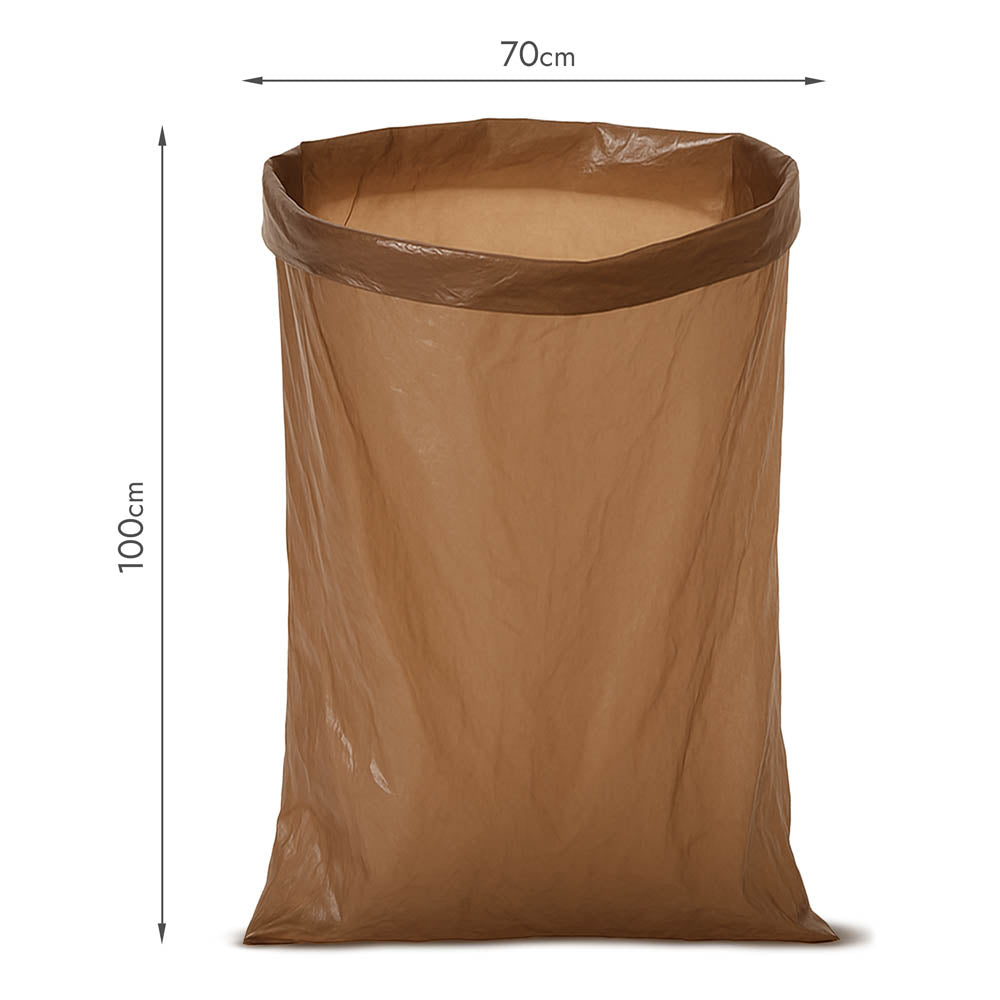 Brązowe worki na śmieci 120 L