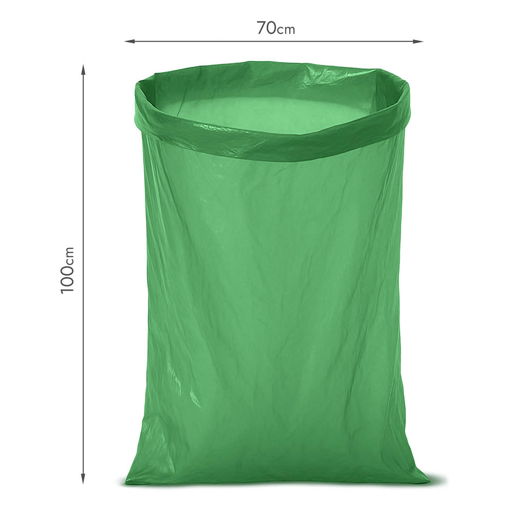Zielone worki na śmieci z recyklingu 120 L