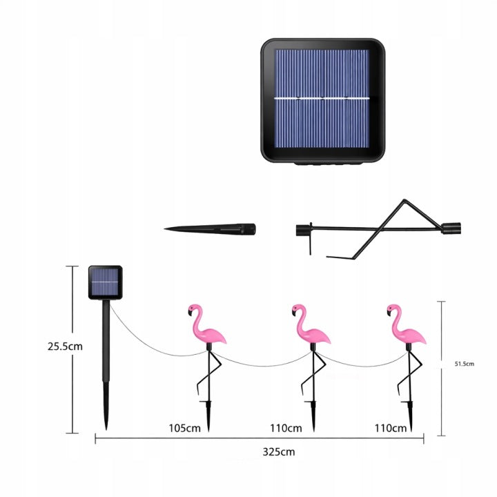 Solarne lampy ogrodowe LED FLAMING