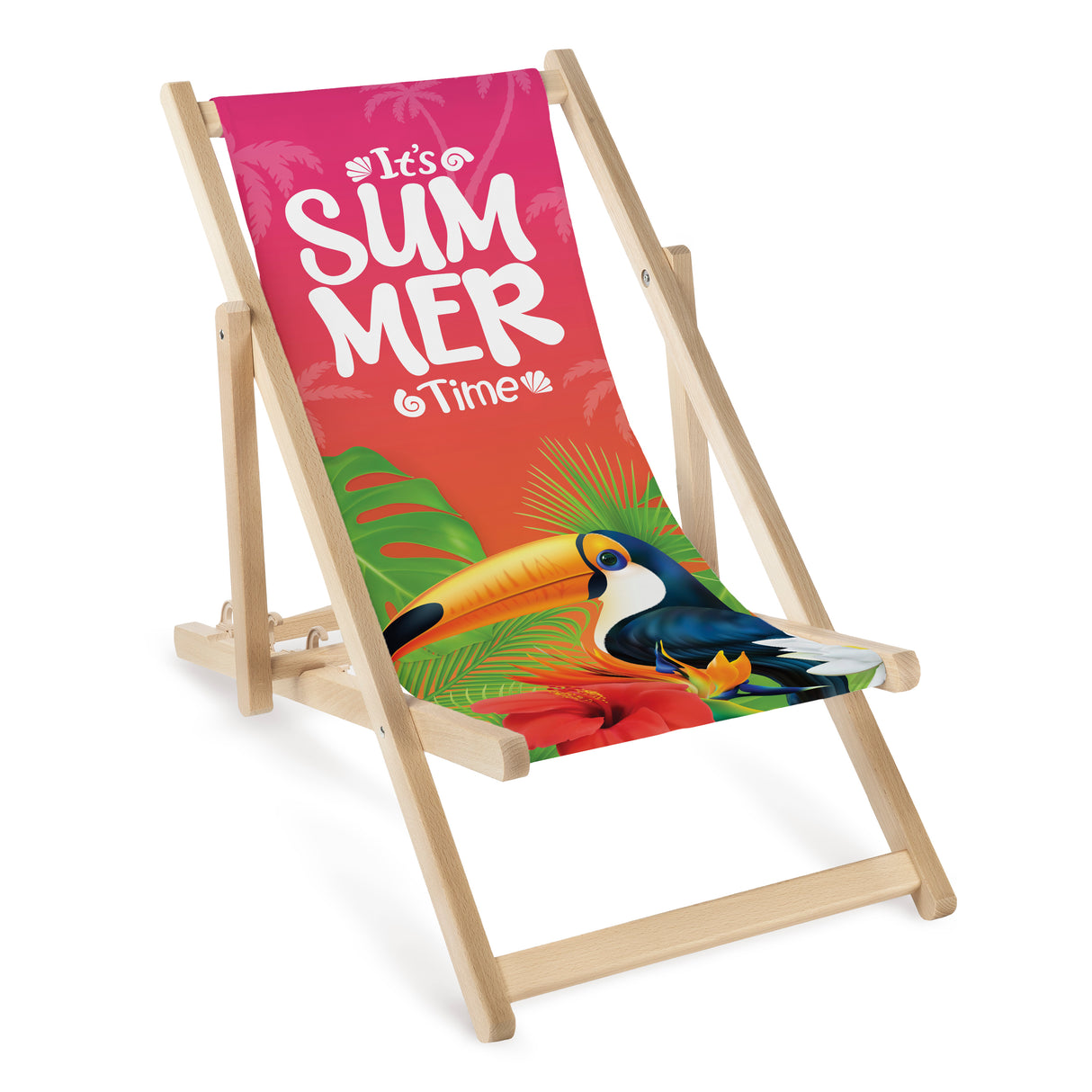 Leżak drewniany dziecięcy It's summer time