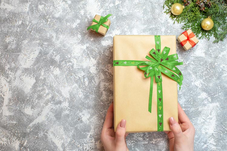 Tasiemka wstążka ZIELONA CHOINKA ŚWIĄTECZNA