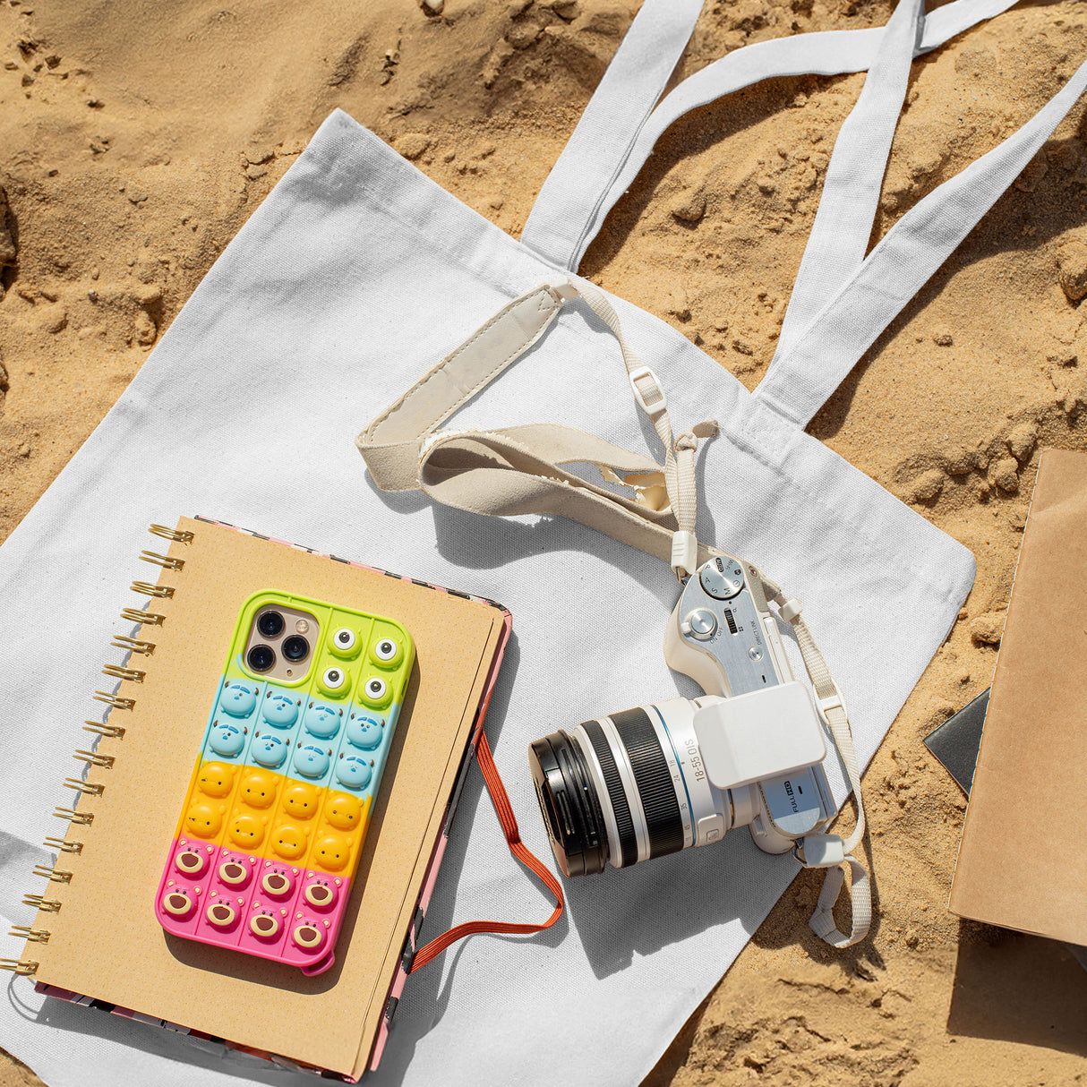 Torba Bawełniana 380x420mm Biała Uchwyt: 70 cm