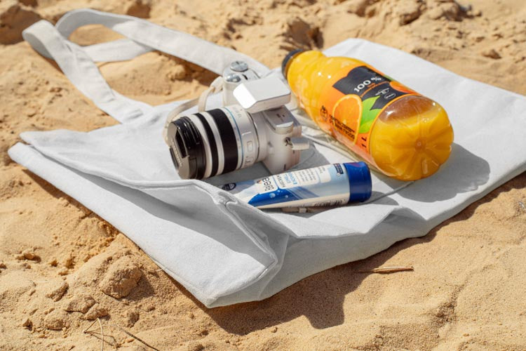 Torba bawełniana 380x80x80x420mm Biała Uchwyt: 70cm