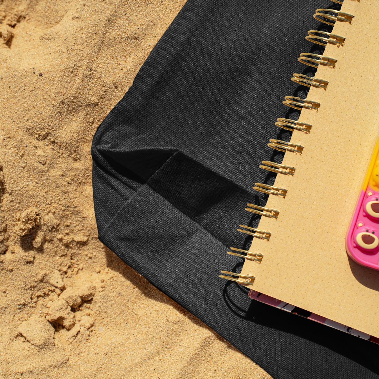 Torba bawełniana 380x80x420mm Czarna Uchwyt: 70 cm