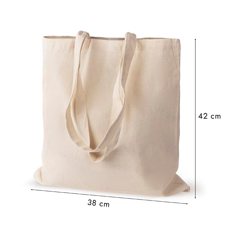 Torba Bawełniana 380x420mm Ecru Uchwyt: 70cm