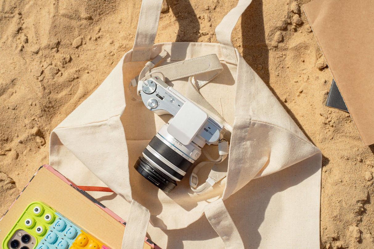 Torba bawełniana 380x420mm Ecru Uchwyt: 70cm